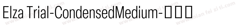 Elza Trial-CondensedMedium字体转换